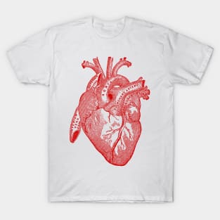 Vintage Medical Illustration of Human Heart T-Shirt